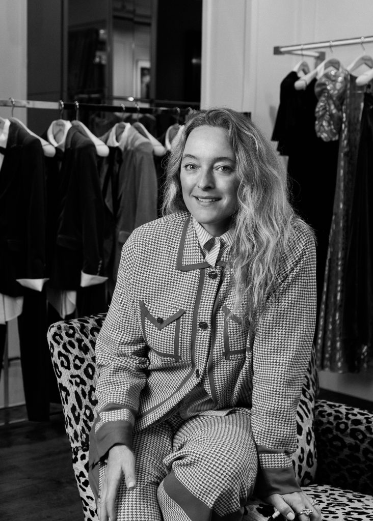 Alice Temperley OBE portrait realised by Lorenzo Berni